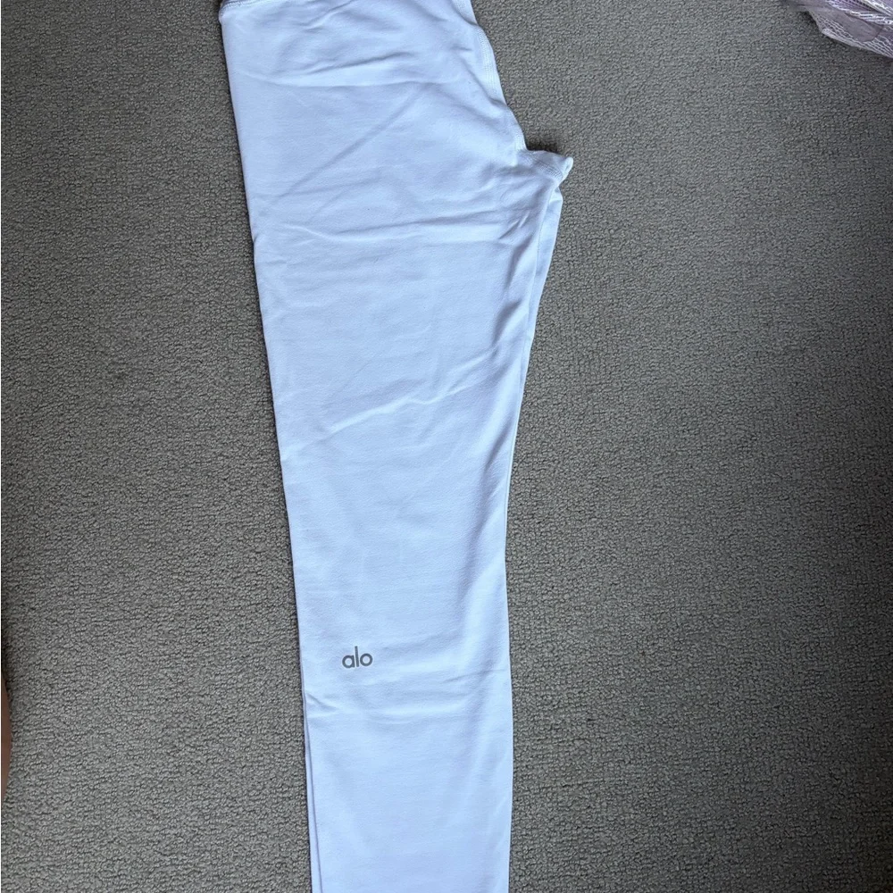 ALO Yoga White High-Rise Sculpt Leggings